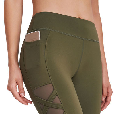 Υψηλή Sportswear εσωρούχων γιόγκας πολυεστέρα μέσης ικανότητα γυναικών που ντύνει τα άνευ ραφής σύνολα Workout
