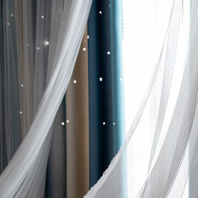 Θερμικές μονωμένες γεωμετρικές Jacquard σχεδίων κουρτίνες παραθύρων Drapes συσκότισης