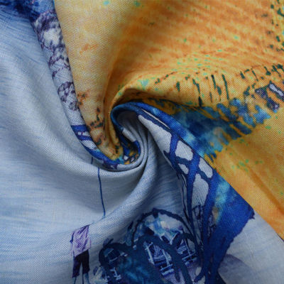 Η υφαντική ψηφιακή τυπωμένη Viscose τεχνητή μέταξα Crepe το ύφασμα μίγματος