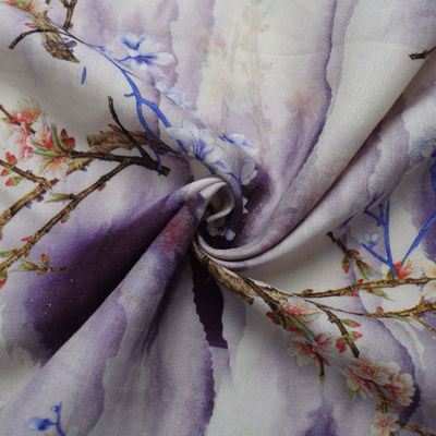 Viscose Challis 30s*41s κλωστοϋφαντουργικό προϊόν ψηφιακή εκτύπωση υφασμάτων υφάσματος τεχνητής μέταξας μίγματος