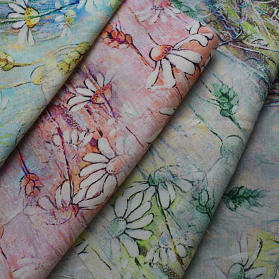 Πλεκτό υφαμένο Viscose Challis Crinkle ύφασμα μίγματος τεχνητής μέταξας βαμβακιού