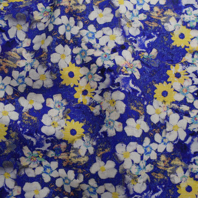 Υφαμένο Viscose 100% τεχνητής μέταξας υφαντικό Floral σχέδιο Challis τεχνητής μέταξας υφάσματος ψηφιακό τυπωμένο