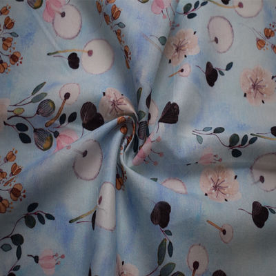 Viscose 47*58 τυπωμένο 180gsm Lenzing Ecovero Twill τεχνητής μέταξας ύφασμα