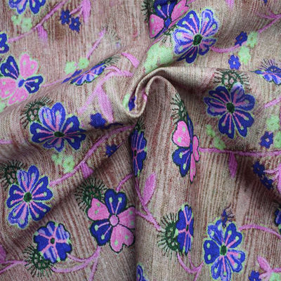55% Viscose 45% Ramie ψηφιακό ύφασμα βαμβακιού φορεμάτων εκτύπωσης