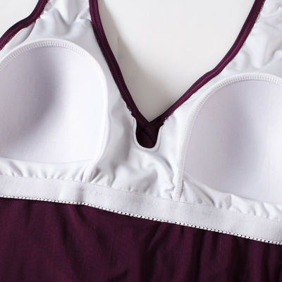 Περιστασιακά κοστούμια λουσίματος Backless μπικινιών μαγιό πολυεστέρα θερινών παραλιών