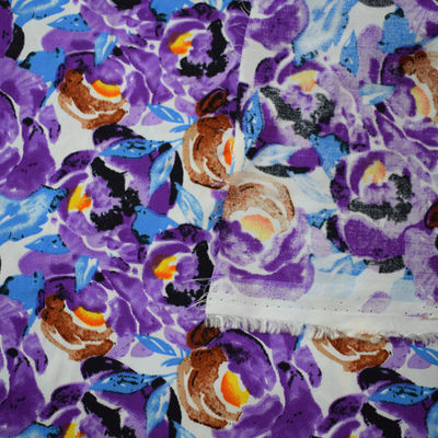 100% Viscose μέσο βάρος υφασμάτων τεχνητής μέταξας τυπωμένων υλών υφάσματος τεχνητής μέταξας