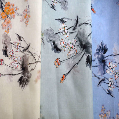 Το Floral ύφασμα Tencel του Tulle σχεδίων μαλακό τύπωσε τα καθαρά τυπωμένα βαμβάκι πιτζάματα
