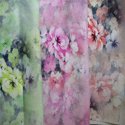 Το Floral ύφασμα Tencel του Tulle σχεδίων μαλακό τύπωσε τα καθαρά τυπωμένα βαμβάκι πιτζάματα