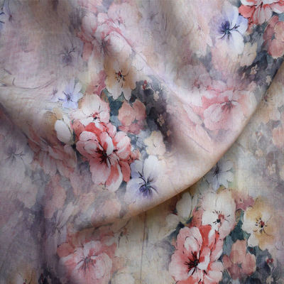 Το Floral ύφασμα Tencel του Tulle σχεδίων μαλακό τύπωσε τα καθαρά τυπωμένα βαμβάκι πιτζάματα