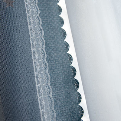 Jacquard κουρτινών κουρτίνα ντους χρώματος εγχώριου υφαντική υφάσματος στερεά