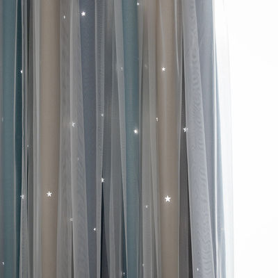 Μαλακή φλόγα χρώματος κλίσης υφασμάτων κουρτινών πολυεστέρα - καθυστερών