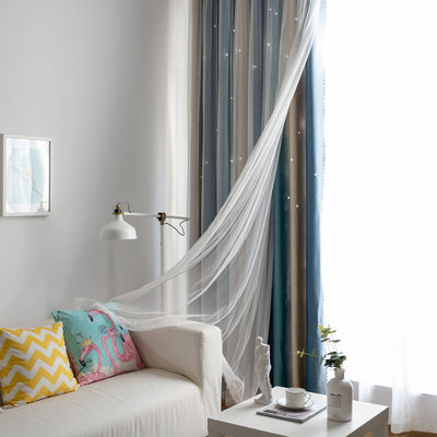 Μαλακή φλόγα χρώματος κλίσης υφασμάτων κουρτινών πολυεστέρα - καθυστερών