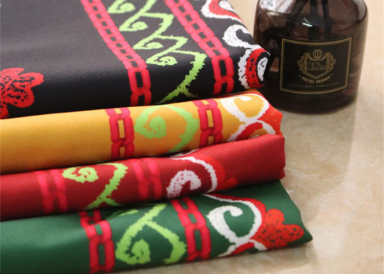 Μπλε κόκκινο κίτρινο ζωηρόχρωμο λουλούδι υφάσματος πολυεστέρα ψηφιακό τυπωμένο για το ένδυμα